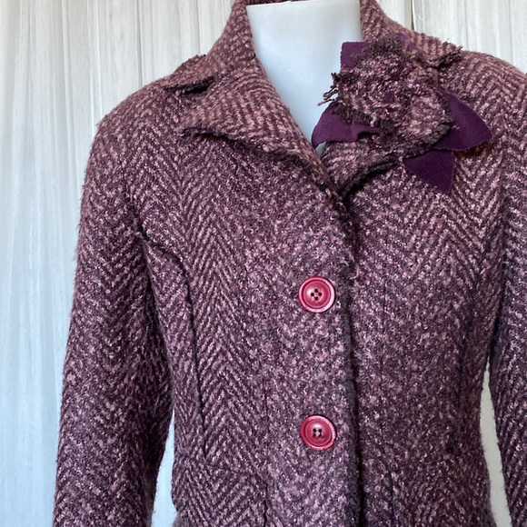 Rinascimento boiled acrylic blazer sweater! Business, classic, office! Size M - Picture 3 of 16